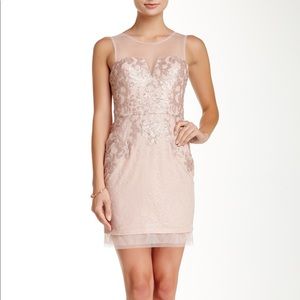 BCBGMAXAZRIA Abigail Embroidered Cocktail Dress